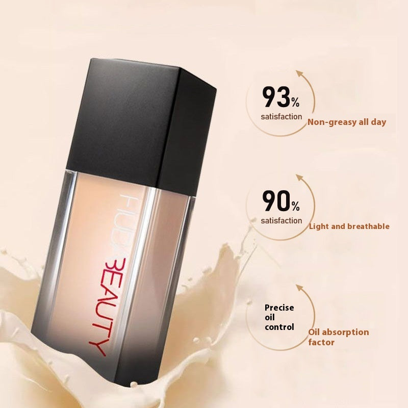 Liquid Foundation Concealer And Moisturizer Oil Control Skin Color Not Stuck Pink Moisturizing Smear-proof Makeup 34ml